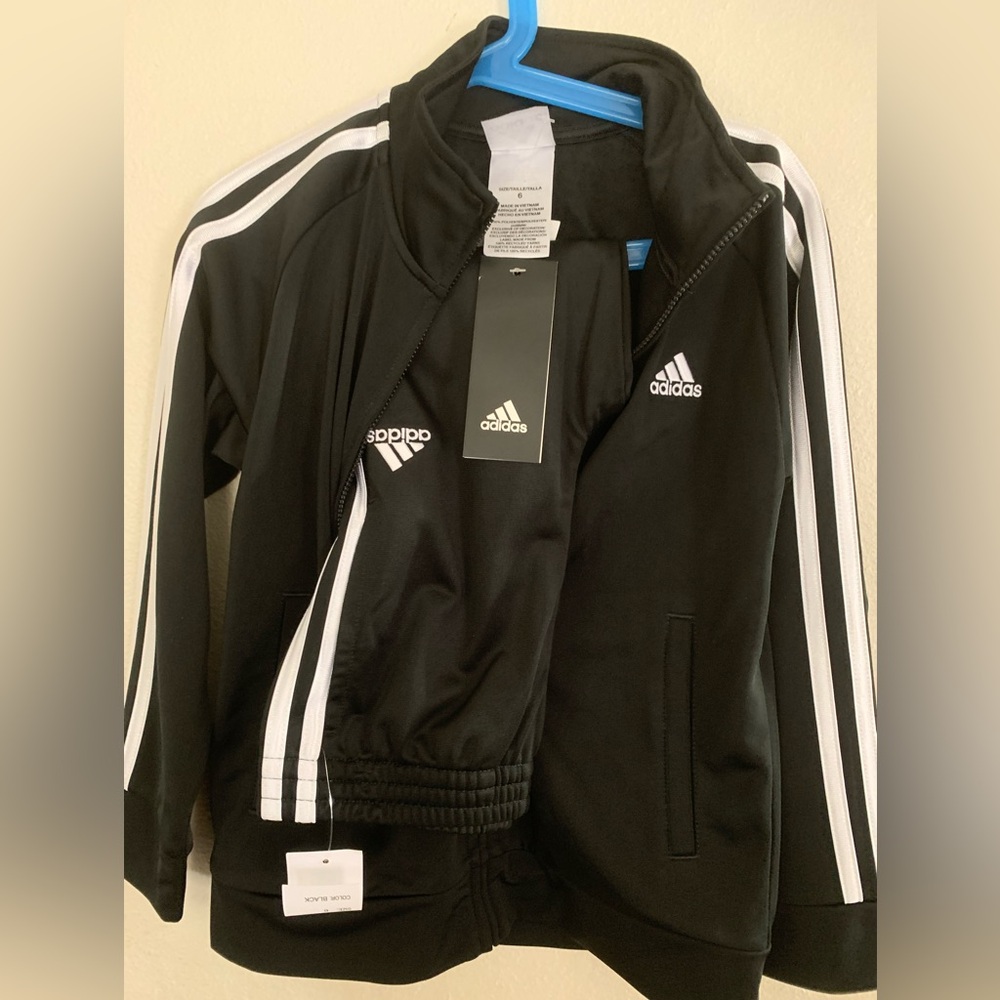 Boys size small new adidas track suit